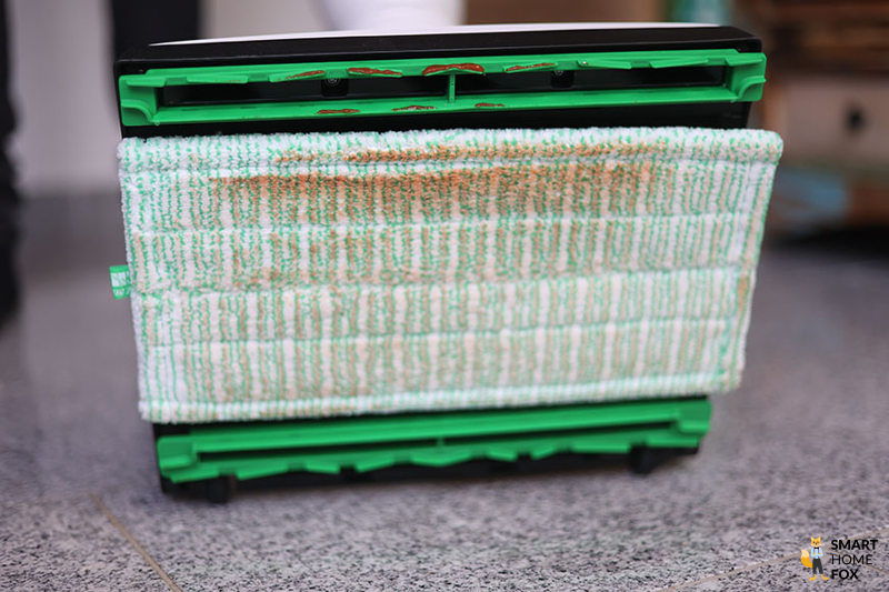 Nach dem Wischen: Ketchup am Mopp